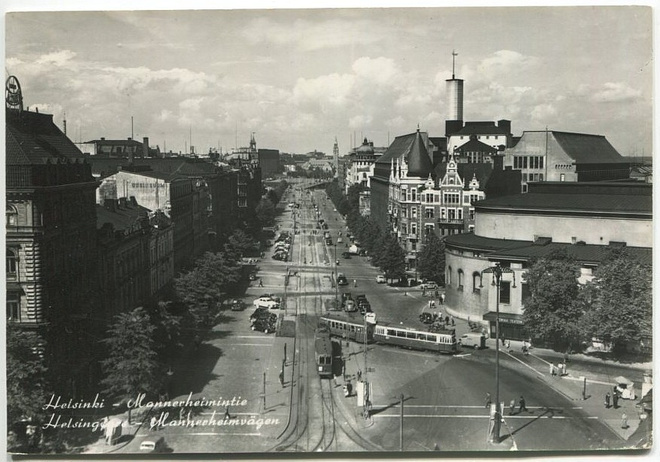 Helsinki Mannerheimintie, kulkenut 1960