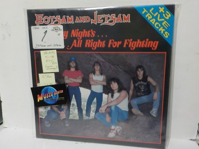 FLOTSAM AND JETSAM - SATURDAY NIGHTS... EX+/EX- 12" MAXI