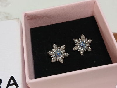 Pandora Hopea, Snowflake,korvakorut, 925
