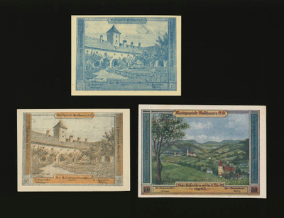 Itävalta 10, 20, 50, Heller, Waldhausen 1920