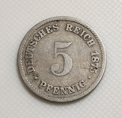 Saksa 5 Pfennig 1875A