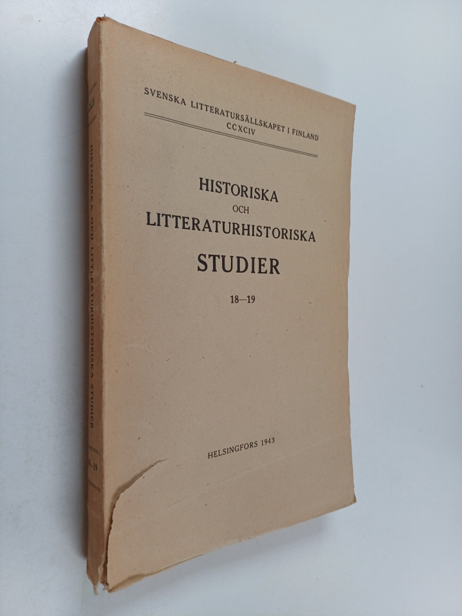 Historiska och litteraturhistoriska studier 18-19
