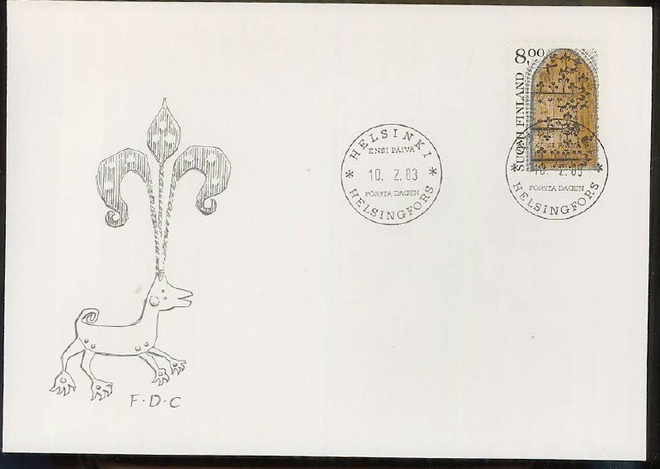 1983 8mk kirkon ovi FDC