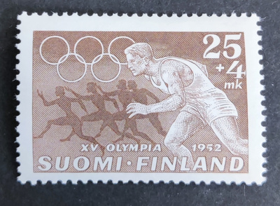 1952 XV Olympia 1952 25+4mk **
