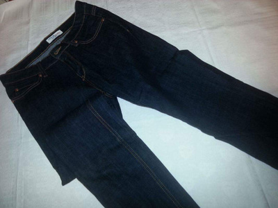 Housut :tummansiniset farkut skinny 30/32