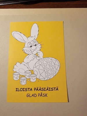Iloista pääsiäistä Glad påsk, kulkematon postikortti