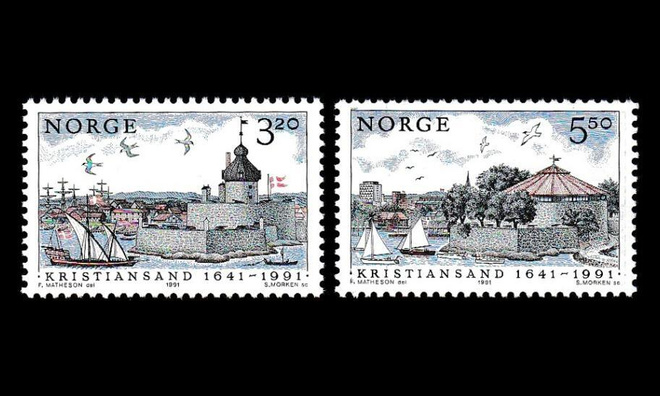 Norja 1064-5 ** Kristiansand 350v (1991)