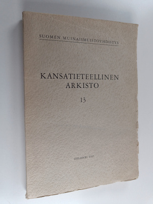Kansatieteellinen arkisto 13