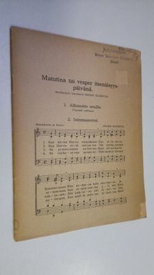 Heikki (säv.) Klemetti : Matutina tai vesper itsenäisyysp...