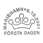 Åland 2001 Föglön kirkko 2,00 mk EP leima LaPe 197 - pikkukuva 2