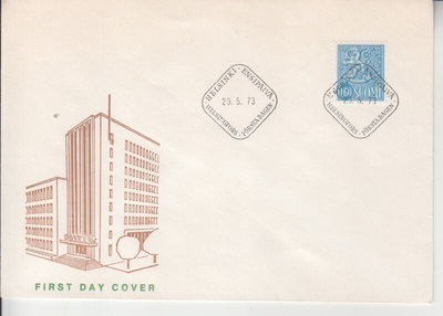 FDC 1973 M63 60p sininen.
