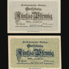Saksa Notgeld 2 x 50 Pfg, Weiden 1918 - pikkukuva 1