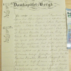 Asiakirja Tuomikapituli Porvoo 1849 Runeberg Omakät. Nimmari - pikkukuva 1