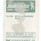 Kuvajulkaisut Oy Jääkiekko 1970-71 n:o 329 ARTO JAVANAINEN - pikkukuva 2