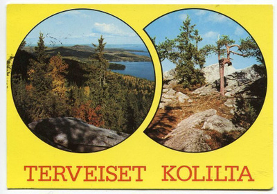 Lieksa Koli 2 maisemakuvaa, kulkenut 1977