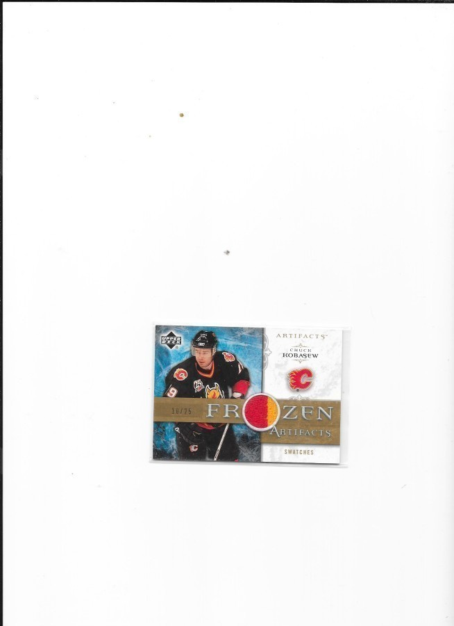 2006-07 UD Frozen Artifacts #FA-CK Chuck Kobasew 10/25 paita