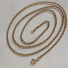 70cm Amerikalainen Gold plated Cordell kaulaketju - pikkukuva 2