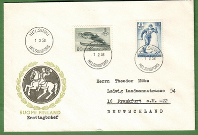 FDC 1.2.1958 Hiihdon MM-Kilpailut Salpausselällä (100)
