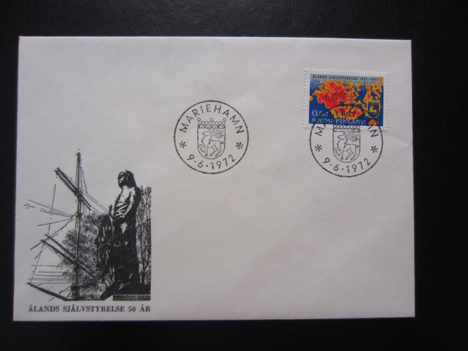 FDC 1972 Ahvenanmaan itsehallinto 50 vuotta
