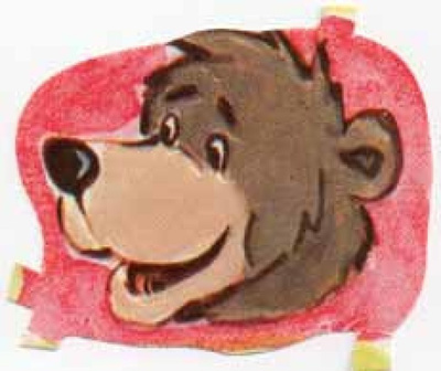EO 9004 DISNEY / VIIDAKKOKIRJA: Baloo-karhun pää 2.
