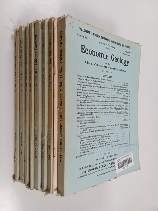 Alan Bateman : Economic Geology and the Bulletin of the S...