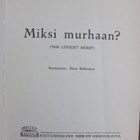 Fredric Brown: Miksi murhaan? Nide 1958. 163 s. - pikkukuva 5
