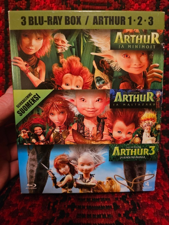 Arthur 1, 2 ja 3 elokuvaboksi (3xBlu-ray) Luc Besson