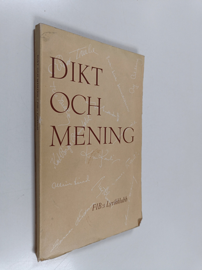 Bengt Holmqvist : Dikt och mening