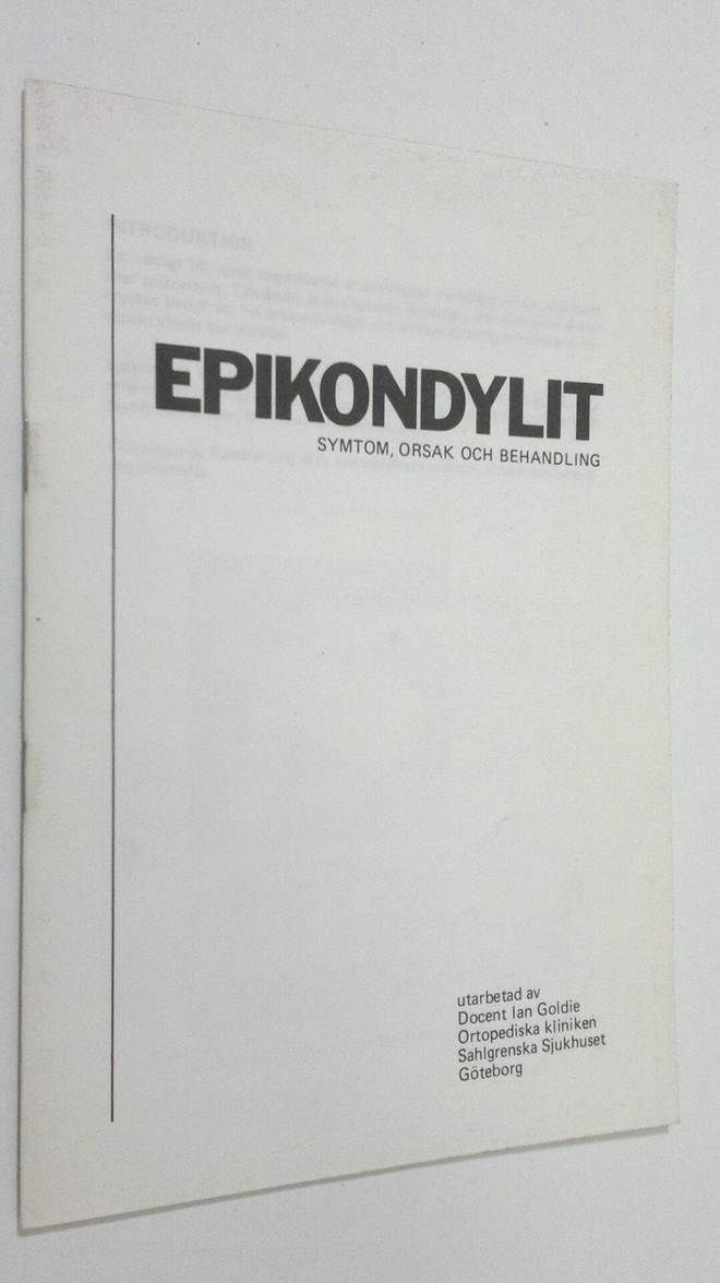 Epikondylit : Symtom, Orsak och Behandling