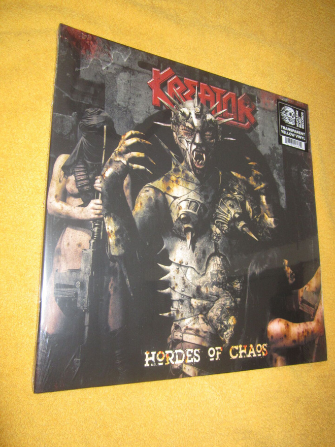 Kreator – Hordes Of Chaos ( AVAAMATON KELTAINEN LP VINYYLI )