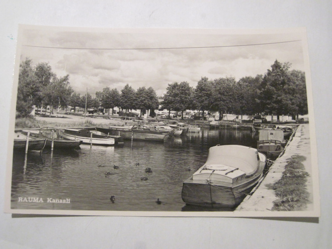 VANHA Postikortti Rauma 1950-l Alkup.Mallikappale