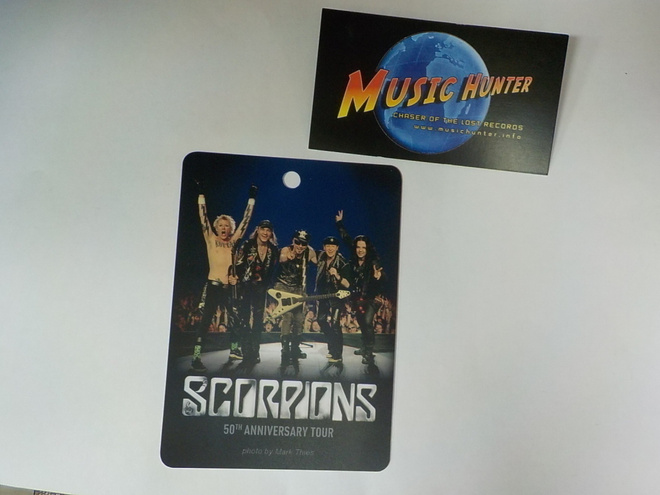 SCORPIONS - 50TH ANNIVERSARY TOUR BACKSTAGE PASSI + .