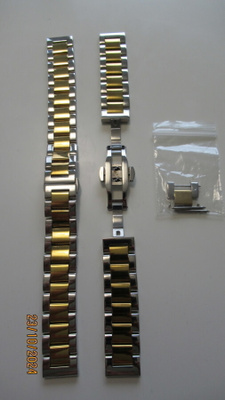 Kaksi uutta metalliranneketta leveys 18 mm.
