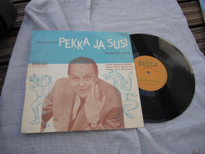 10" EINO HYYRYNEN - Pekka Ja Susi - LP 1960 musiikkisatu