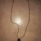 1980/ 90- luvun kaulakoru nahkahihnalla pituus n.30 cm - pikkukuva 2