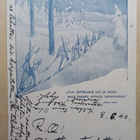 Partio lumipuvuissa hiihtää maastoon, Kenttäpostia p. 1940 - pikkukuva 1