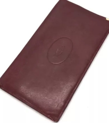 CARTIER WALLET CARD WITH BORDEAUX LEATHER