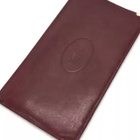 CARTIER WALLET CARD WITH BORDEAUX LEATHER - pikkukuva 1
