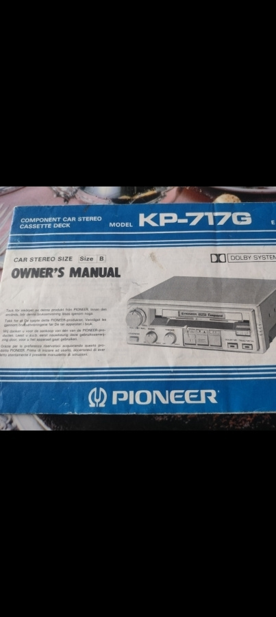 Pioneer KP-717 Dekin ohjekirja.