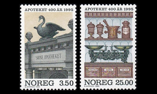 Norja 1172-3 ** Apteekki 400v (1995)