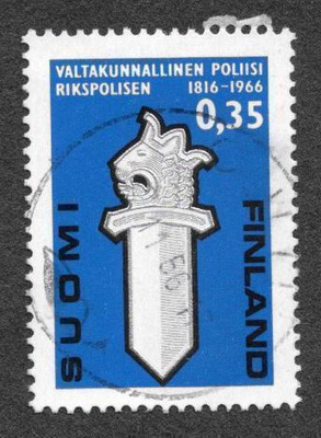 Valtakunnan poliisi 150v 1966 (LAPE 615) O