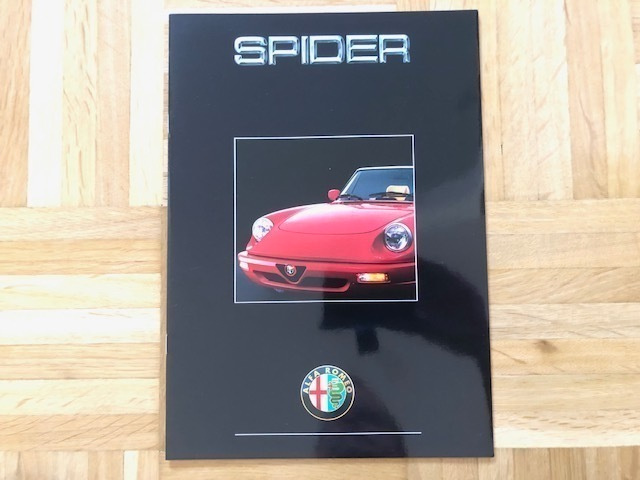 Esite Alfa Romeo Spider, noin vuodelta 1990