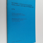 Suomen asianajajaliitto : Suomen asianajajaliitto 1974 - pikkukuva 1