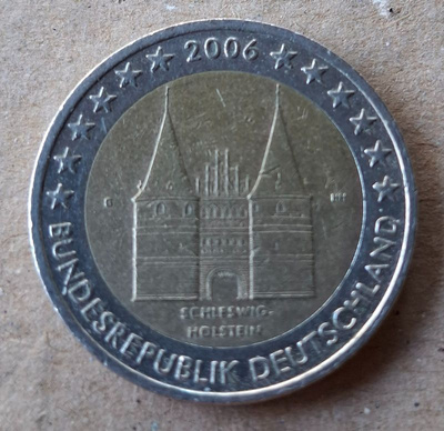 Saksa 2 € erikoisraha Schleswig-Holstein 2006