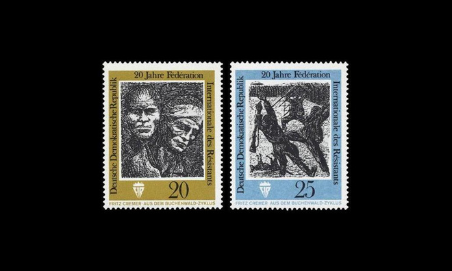 DDR 1680-1 ** Vastarintataistelijoiden järjestö 20v (1971)