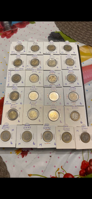 Suomen eurokolikoita 19kpl 2€ 6kpl 1€