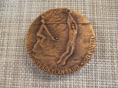 Jyväskylän Kiri 50 V mitali 1980 / V.Hirvimäki 1979.