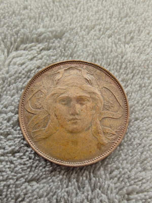 Italian vuoden 1906 20 centesimin