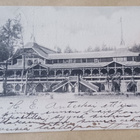 Loviisa, Kasino, väkeä etualalla ja terassilla, p. 1903 - pikkukuva 1