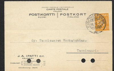 Postil. - Yl.m. 1,25mk (LAPE 177) P.vaunu 36 28.5.37